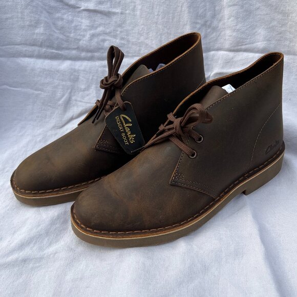 Clarks Desert BT EVO Beeswax Leather NIB M 7 - Picture 1 of 5
